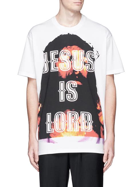 Givenchy 'jesus Is Lord' Print T